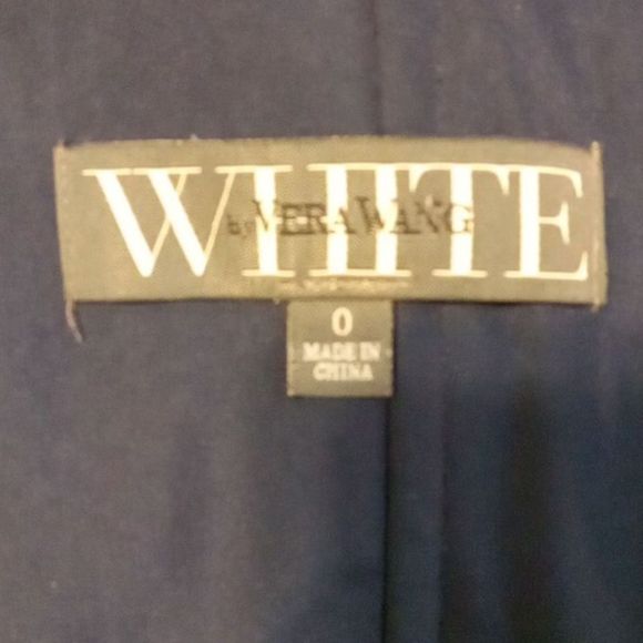 Vera Wang White Little Black Dress Women's Size 0‎ - Picture 5 of 5